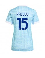 Juventus Pierre Kalulu #15 Bortedrakt Dame 2025-26 Korte ermer